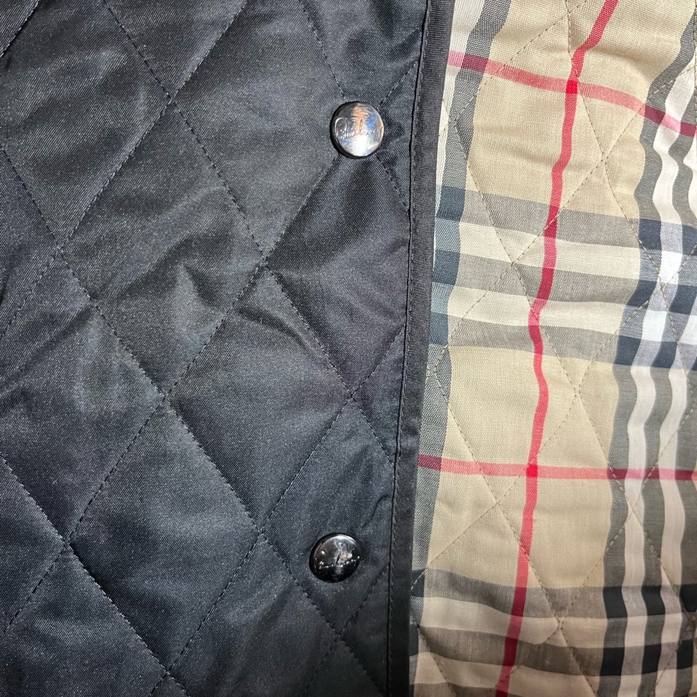 Burberry Black Quilted Utility/Barn Jacket - circa 2k- - Picture 8 of 9